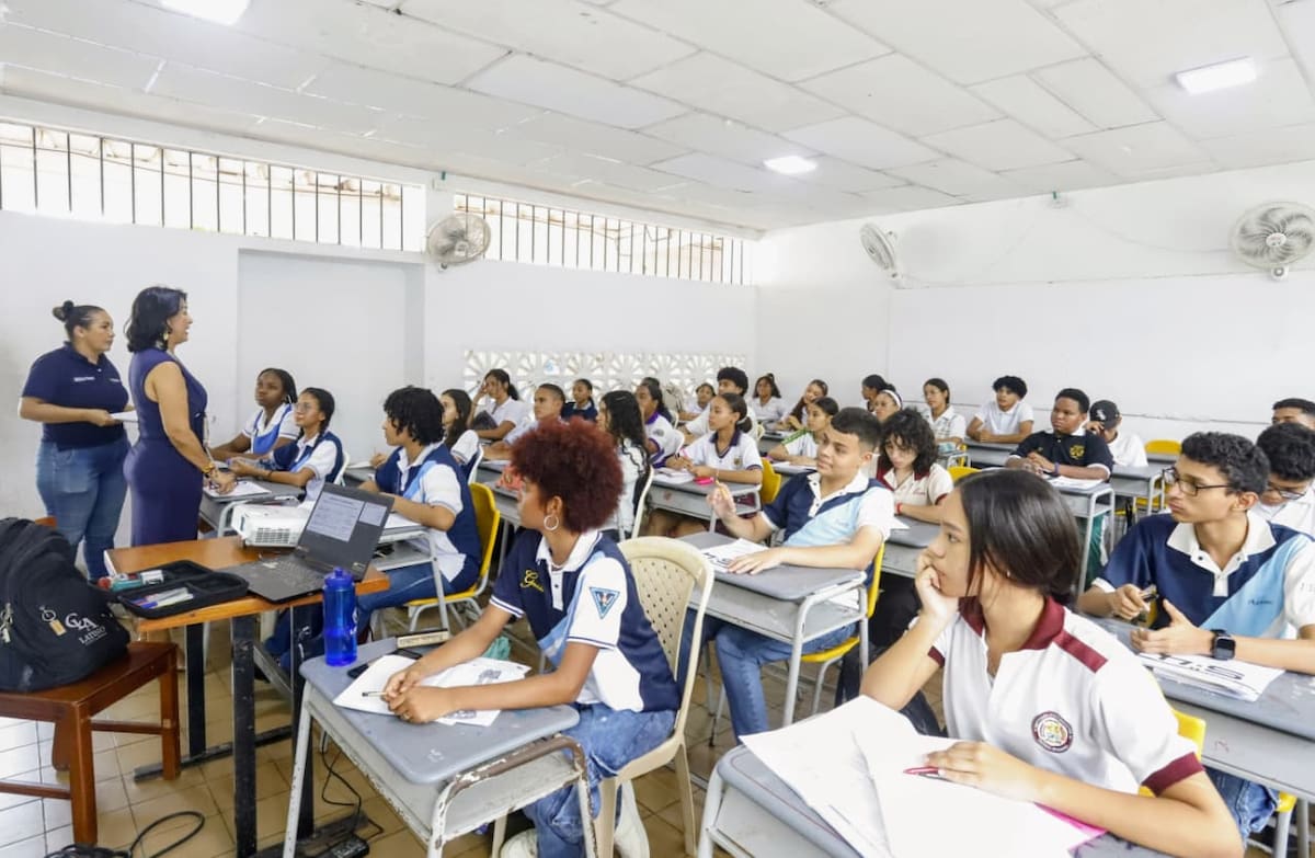 Estudiantes aprovecharon las vacaciones para prepararse para las pruebas Saber 11. // Foto: cortesía - Secretaría de Educación