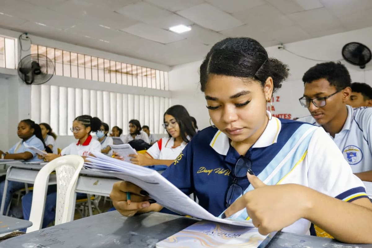 Estudiantes aprovecharon las vacaciones para prepararse para las pruebas Saber 11. // Foto: cortesía - Secretaría de Educación