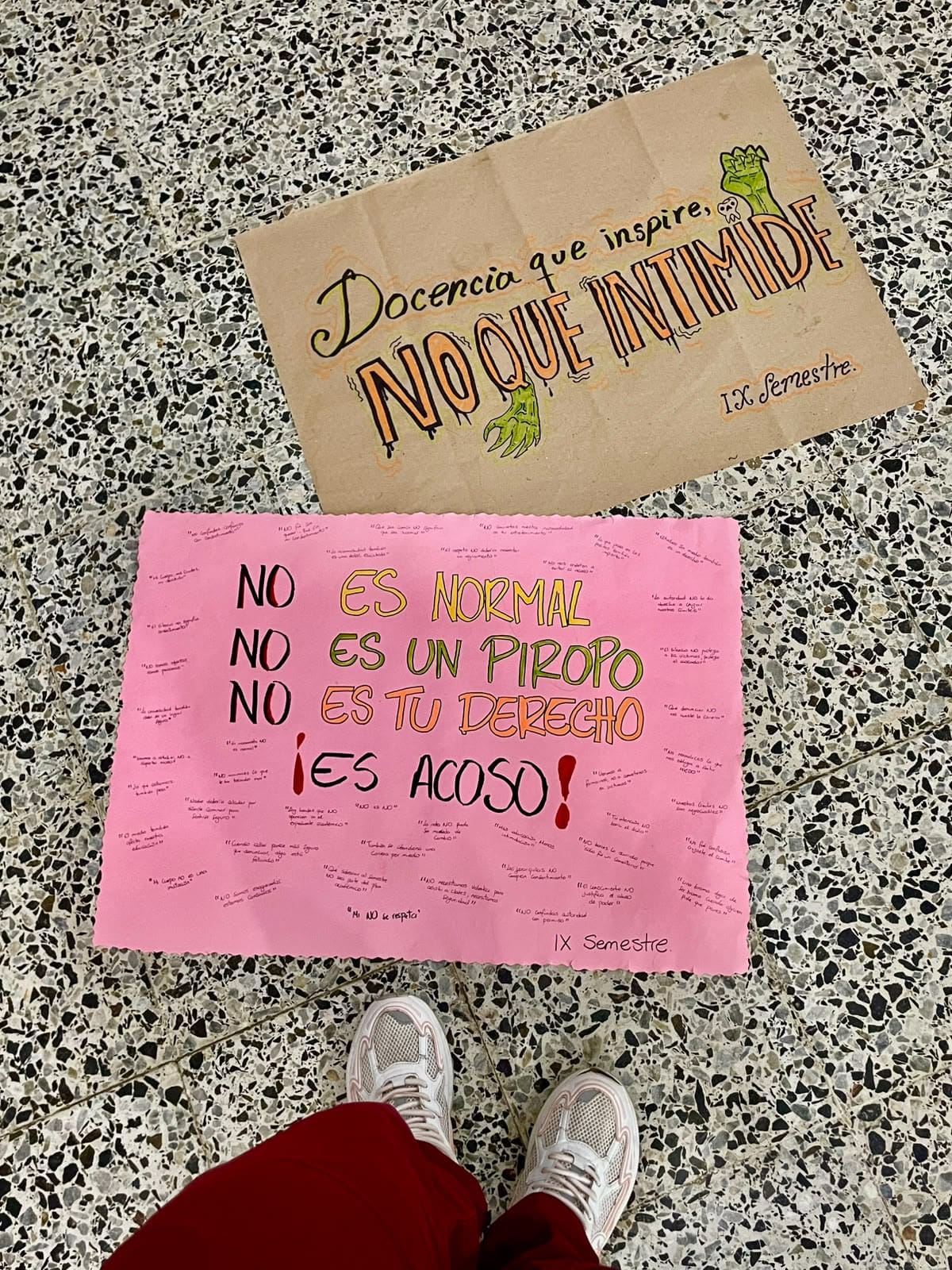 Estudiantes de Odontología de la Universidad de Cartagena protestaron este miércoles. // Foto suministrada por los estudiantes de la UdeC