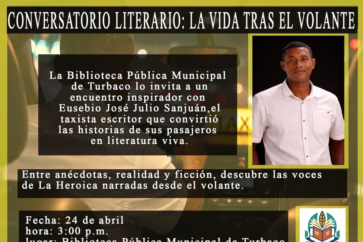 Biblioteca de Turbaco abre espacio literario a escritor y taxista Eusebio Julio