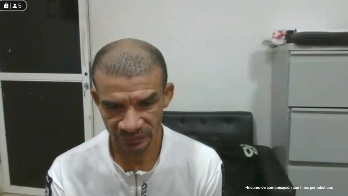 Imagen de audiencia. A Ever Rafael Méndez Maldonado, le fueron imputados los delitos de concierto para delinquir y extorsión.