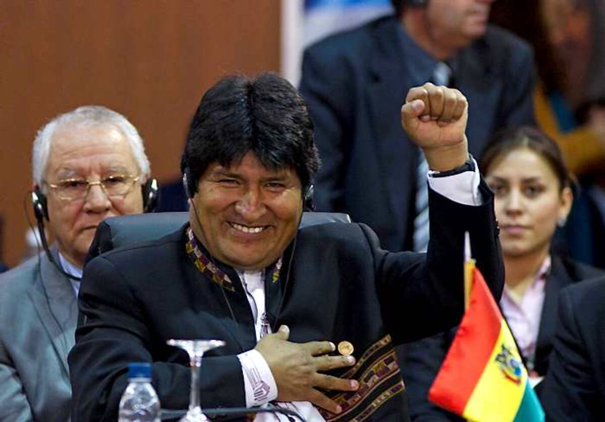 Evo Morales, presidente de Bolivia. AP ARIANA CUBILLOS