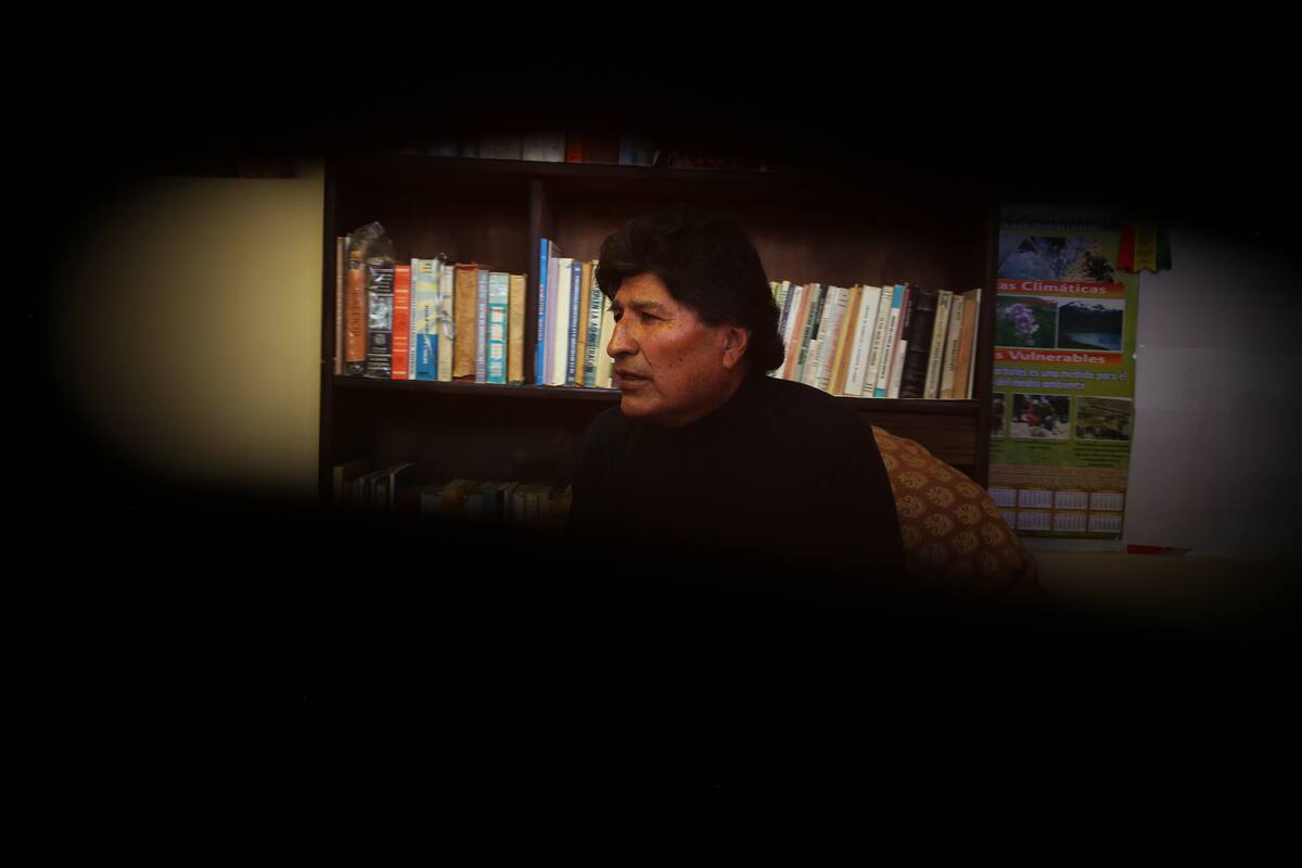 Fotografía del 21 de septiembre de 2024 de Evo Morales (2006-2019), expresidente de Bolivia, durante una entrevista con EFE en Calamarca (Bolivia). EFE/Luis Gandarillas