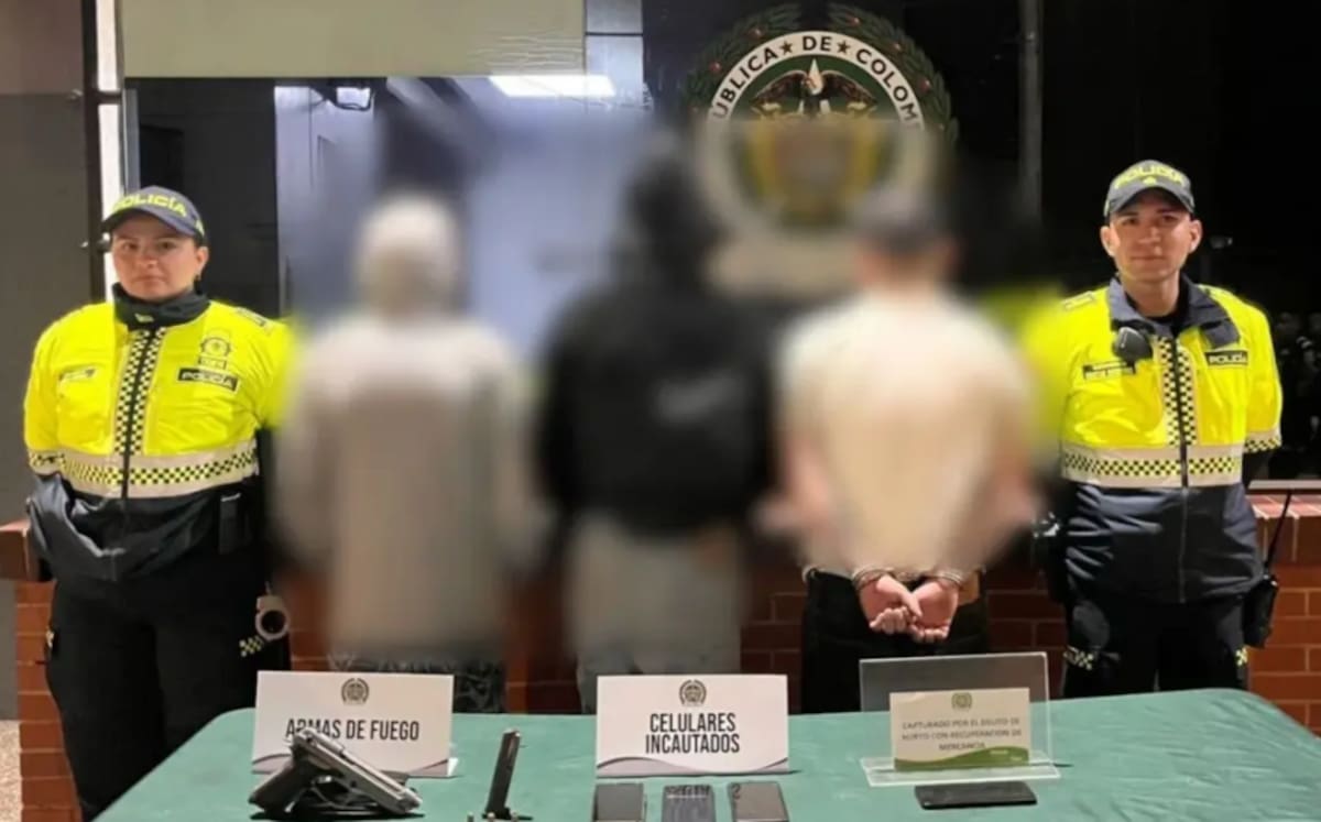 Exigían hasta $100 millones a comerciantes: capturan a tres señalados de ‘Los Satanás’. // Foto: Policía Nacional