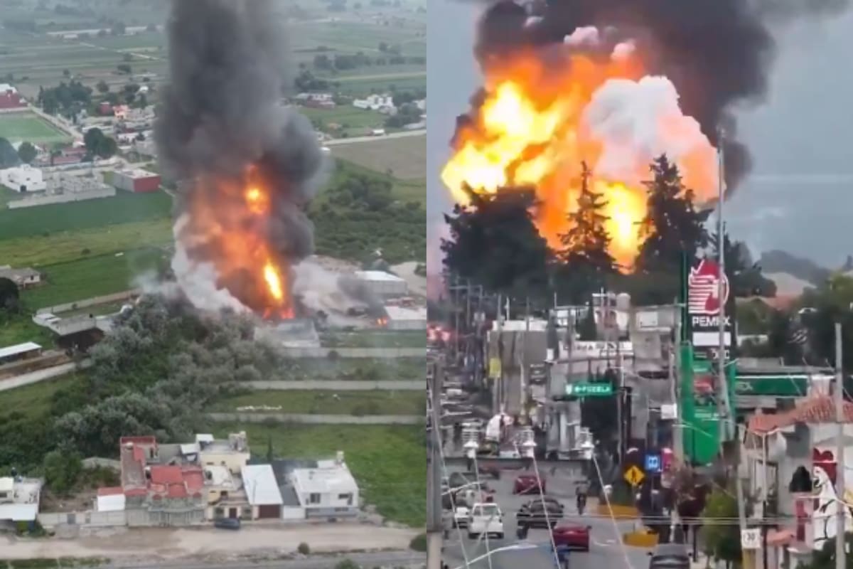 Video: Explosión de cisternas de gas en México provocó evacuación masiva de personas