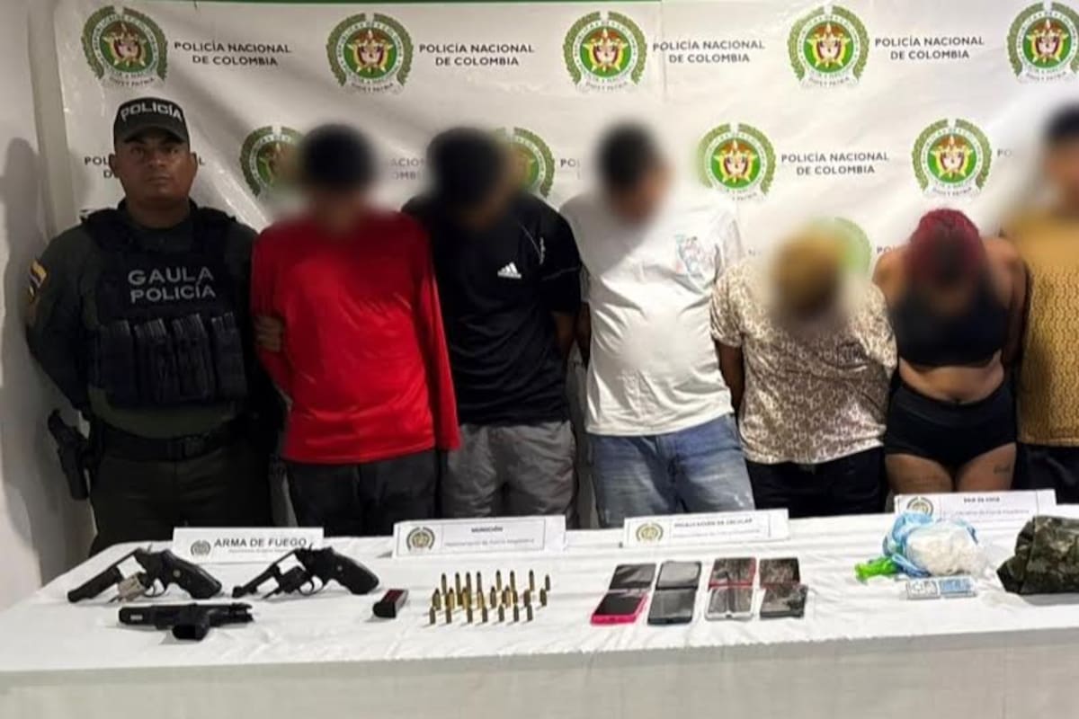 Golpe a red criminal de ‘Los Pachenca’ por extorsión: siete capturados
