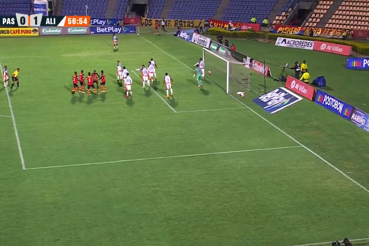 La viral y curiosa jugada que ocurrió en el Pasto vs. Alianza en Liga Betplay