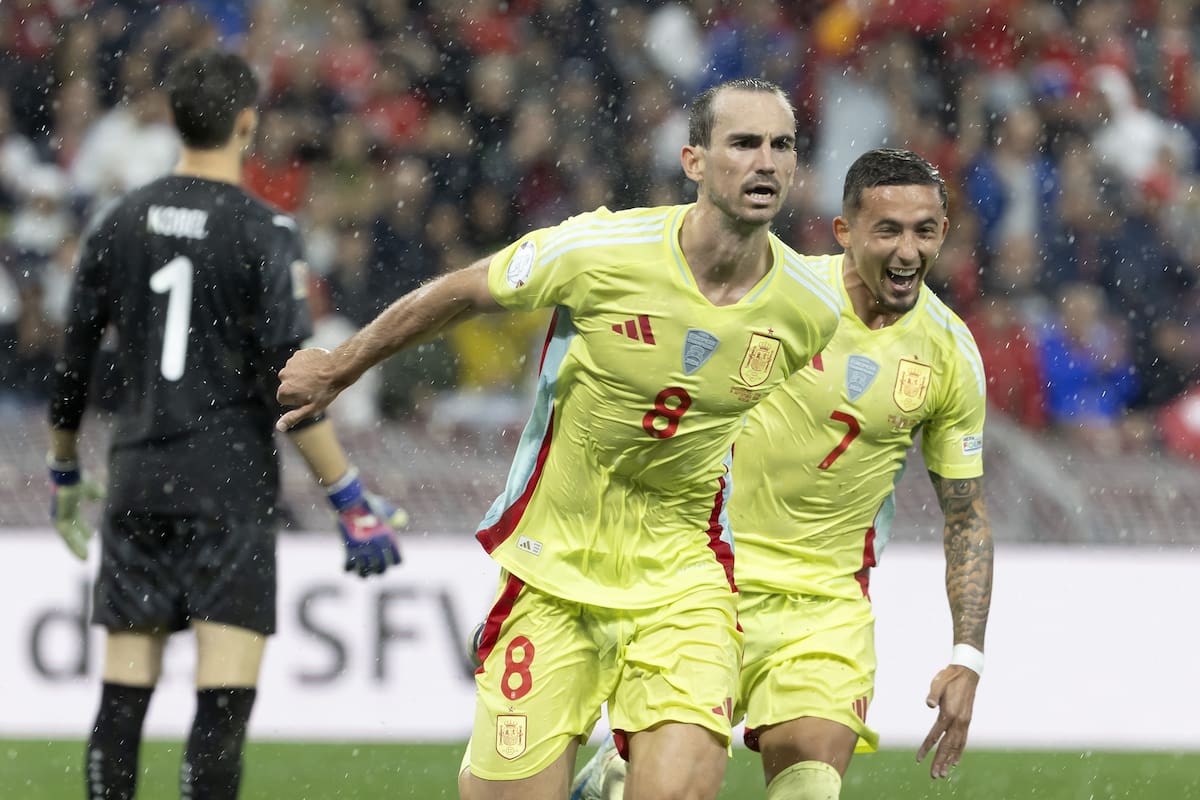 Fabián Ruiz anotó un doblete en la victoria de España sobre Suiza. //EFE