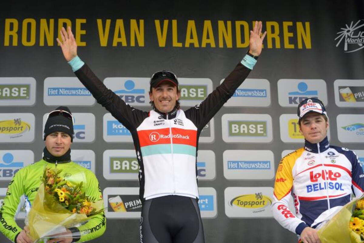 El ciclista suizo Fabian Cancellara. AFP DIRK WAEM