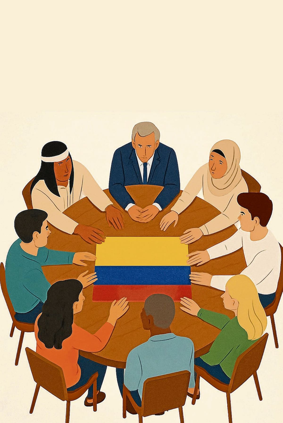 ¿Cómo cerrar el ciclo de violencia política en Colombia?. //Ilustración generada con IA.