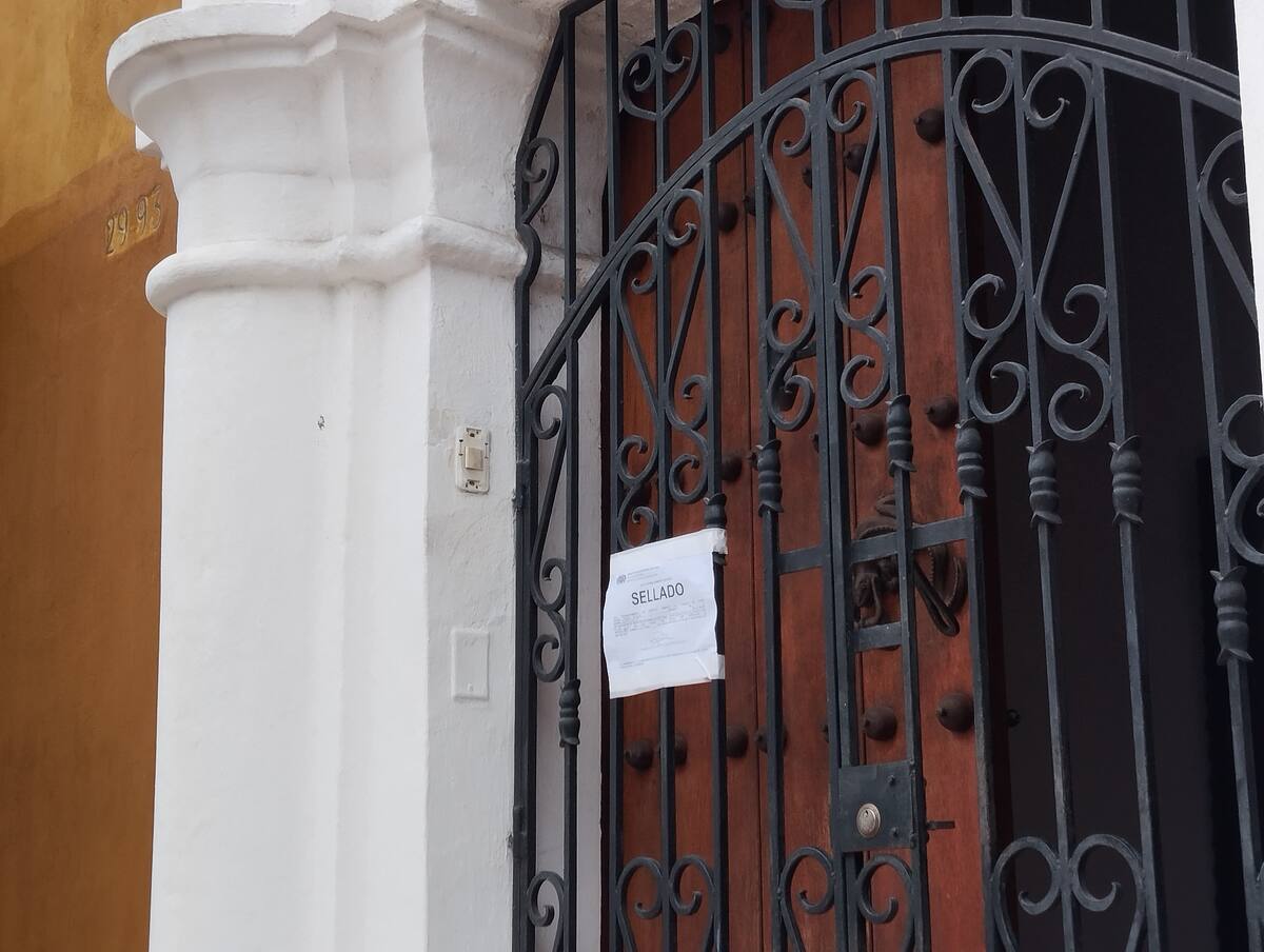 Fachada del establecimiento que fue sellado en Getsemaní.