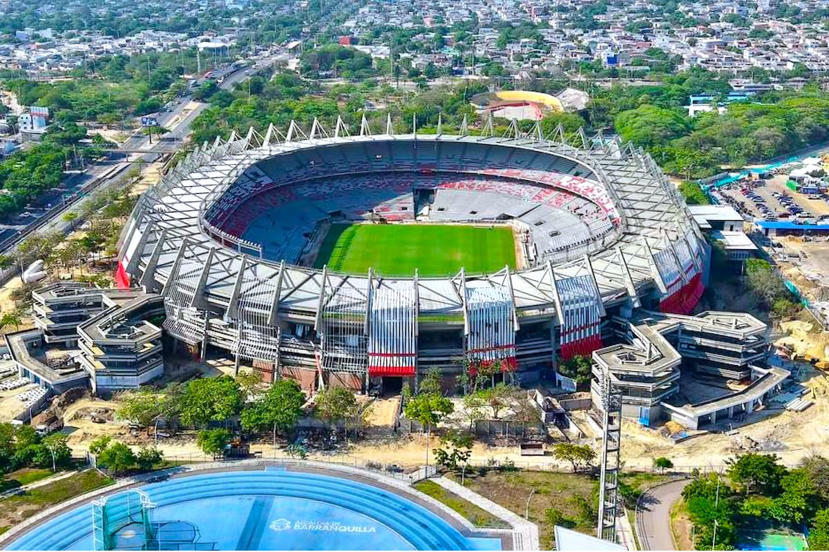 Así está quedando la nueva fachada del Estadio Metropolitano Roberto Meléndez
