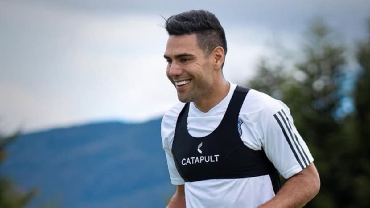 Radamel Falcao estará ausente en los próximos partidos de Millonarios.//TWITTER