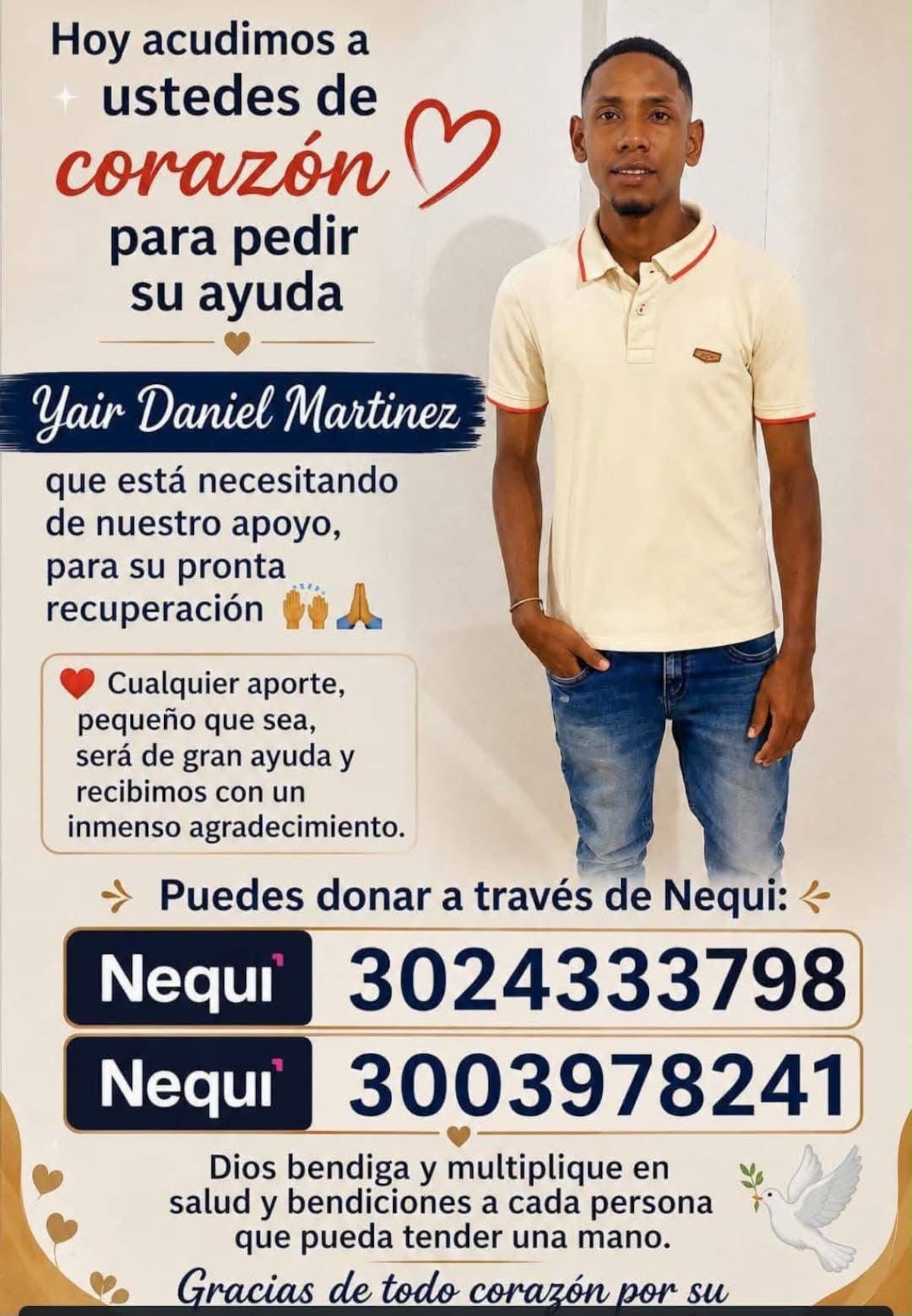 Familia pide apoyo para salvar vida de joven bolivarense hospitalizado en México tras grave accidente. // cortesía