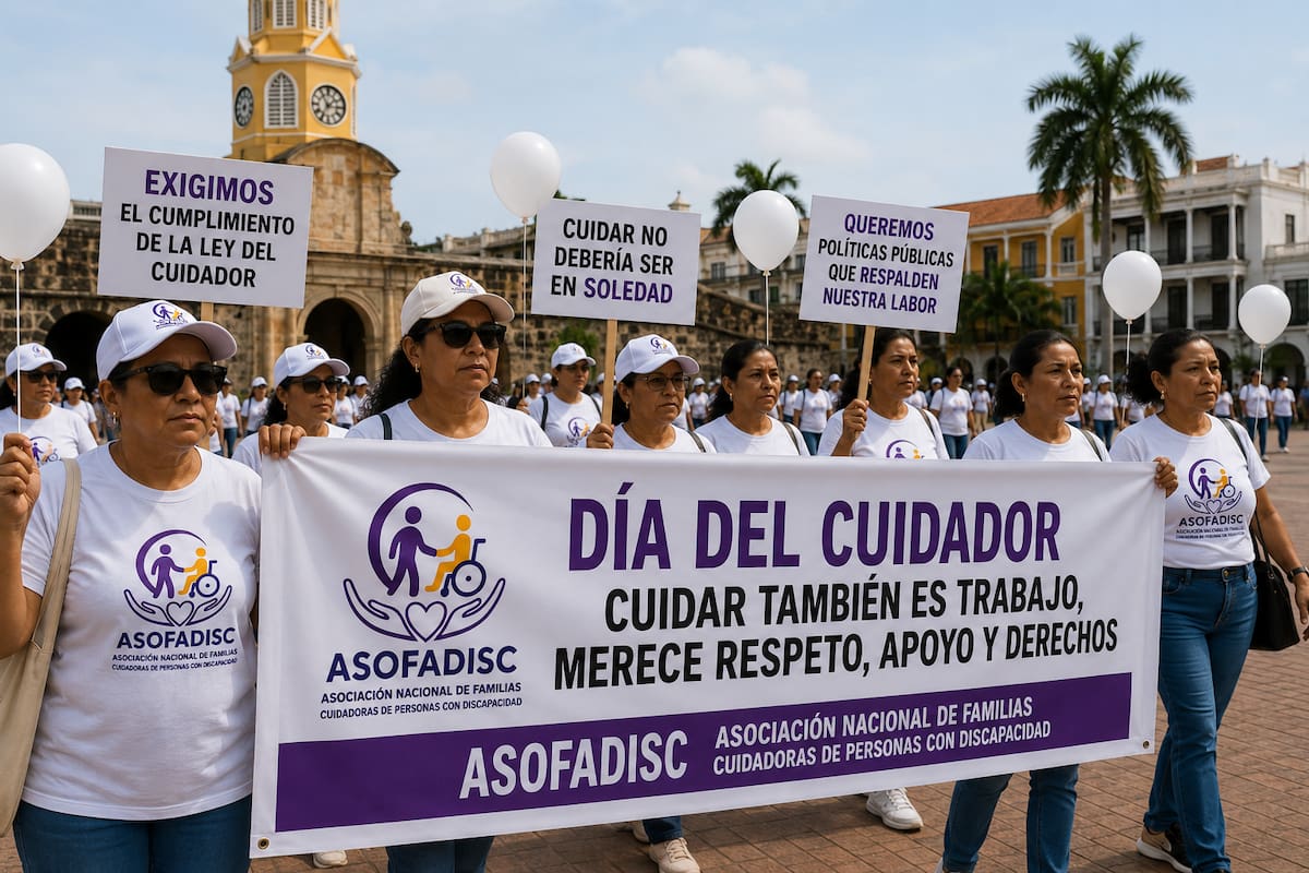 Cuidadoras de personas con discapacidad marcharán en Cartagena para exigir que el Distrito cumpla su palabra