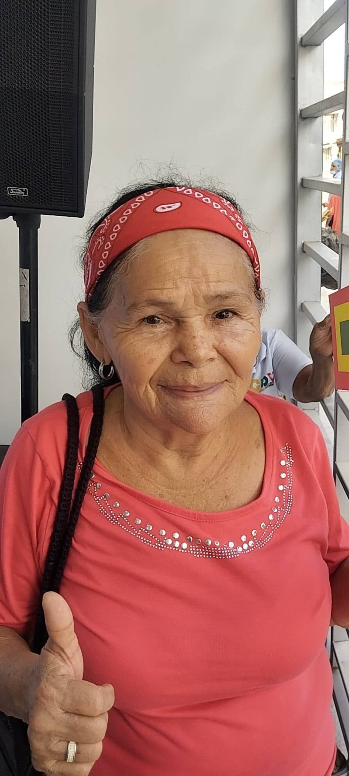 Fanny Olivera, residente del barrio Nelson Mandela. // Foto: Óscar Díaz Acosta