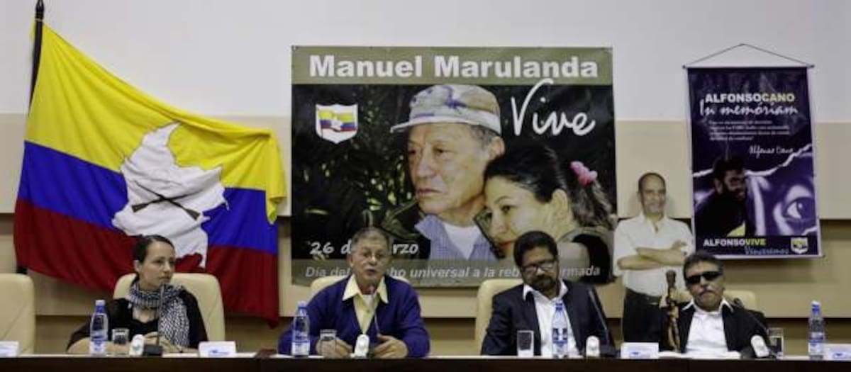 Miembros de las Farc en La Habana. COLPRENSA