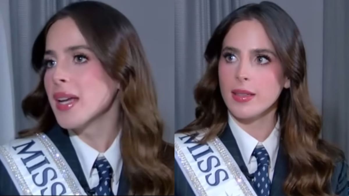 Fátima Bosch, Miss Universe 2025. // Captura de video de la entrevista