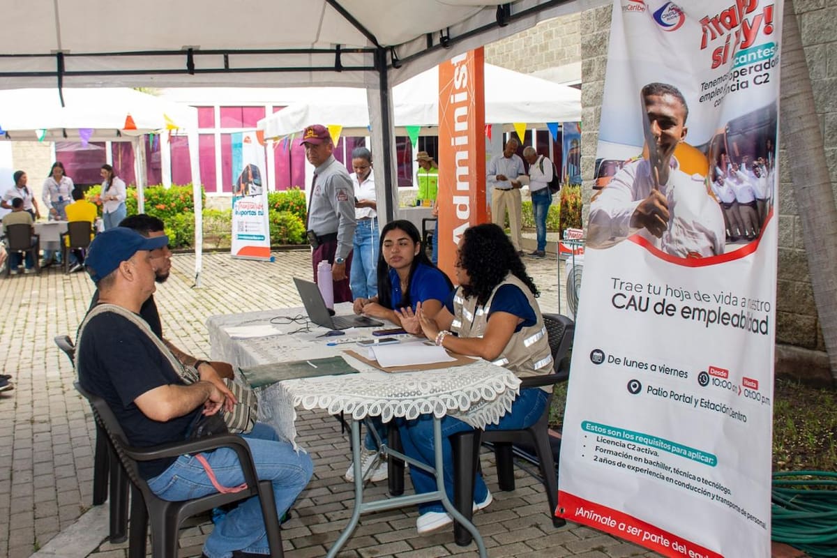 Feria laboral de Transcaribe: fecha, 70 vacantes y cómo postularse