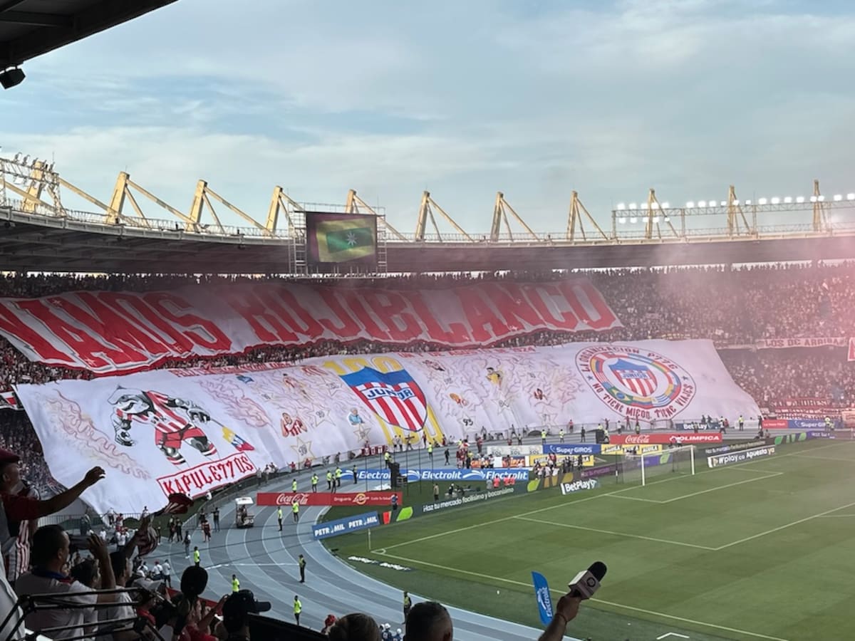 El Estadio Metropolitano Roberto Meléndez fue testigo de la celebración de los 100 años de Junior de Barranquilla.