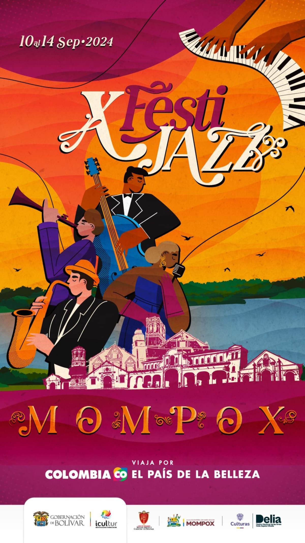 La magia del Festijazz se vivirá en Mompox para el mes de septiembre. //Foto: Cortesía.
