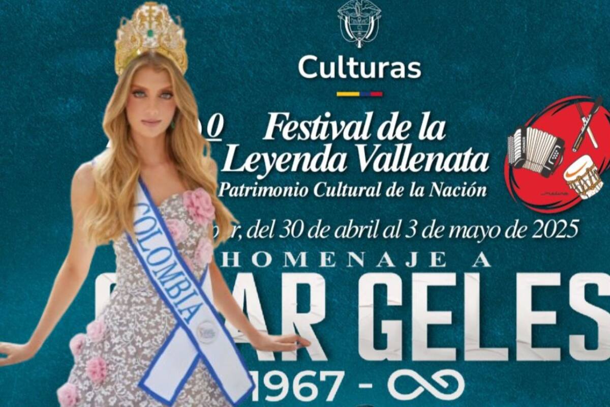 La Señorita Colombia Catalina Duque Abréu estará en el Festival Vallenato 2025