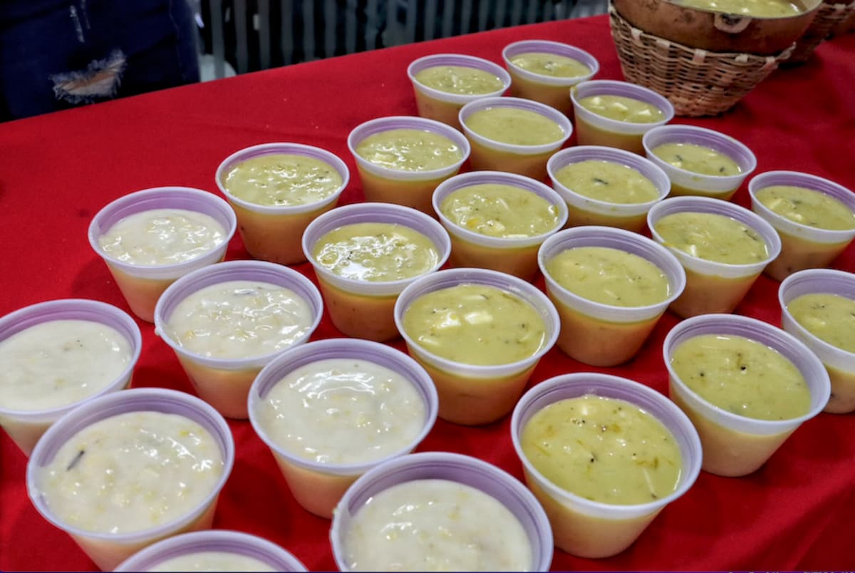 Los asistentes podrán probar la mazamorra de maíz verde, maíz amarillo, maíz seco, maíz pilado, plátano, guandú, fríjol, auyama y arroz.//Cortesía Gobernación del Atlántico.