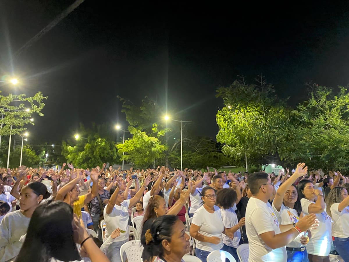 Se destacó que el festival de música católica ‘Señor, tú me llamas, yo te sigo’, realizado en Malambo, Atlántico, hubo masiva participación de jóvenes.//Cortesía Gobernación del Atlántico.