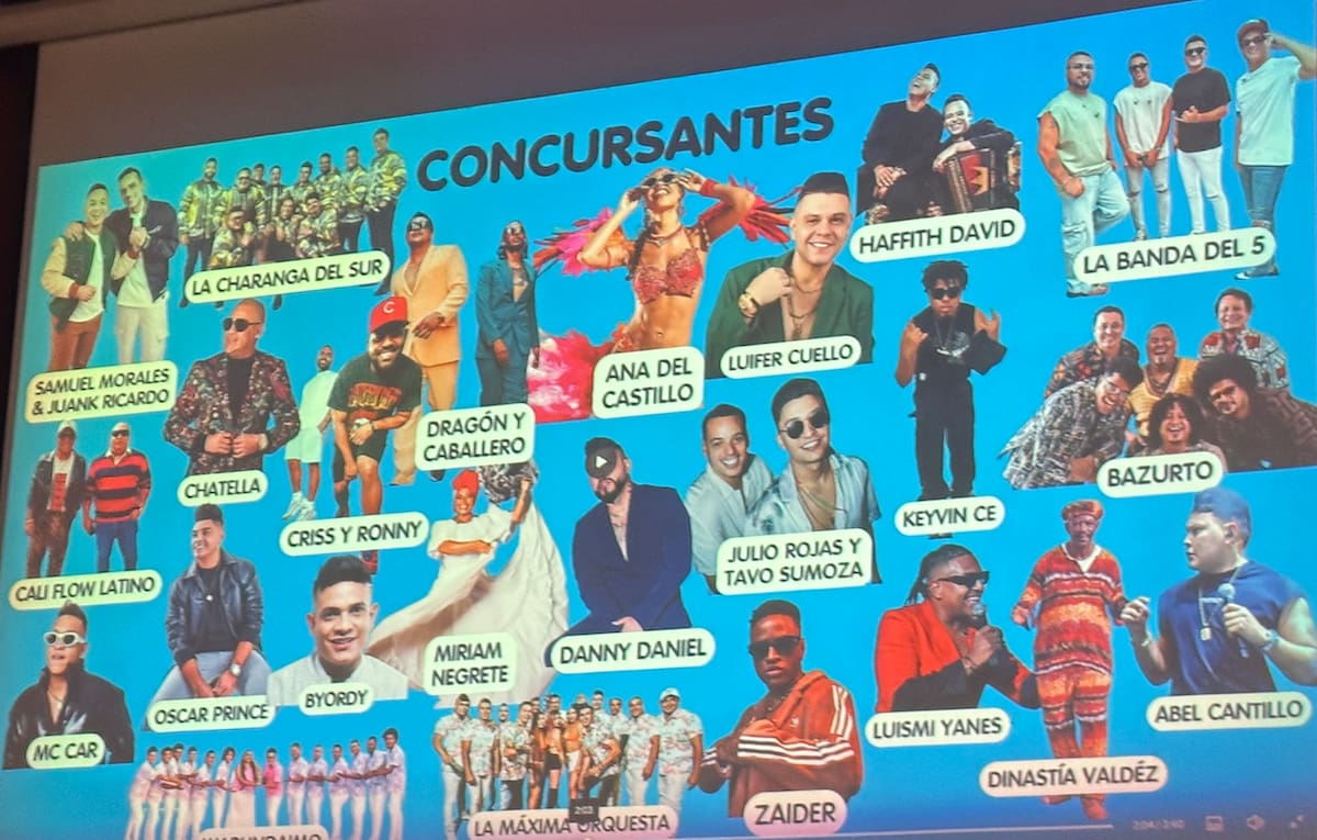 Estos son algunos de los artistas y agrupaciones que han confirmado su participación en el Festival de Orquestas del Carnaval de Barranquilla 2025.//El Universal.