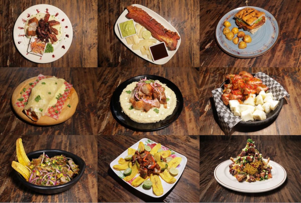 Estos son los nueve platos innovadores, otra de las ofertas gastronómicas que tendrá el Festival del Chicharrón en Baranoa, Atlántico.//Cortesía Alcaldía de Baranoa.