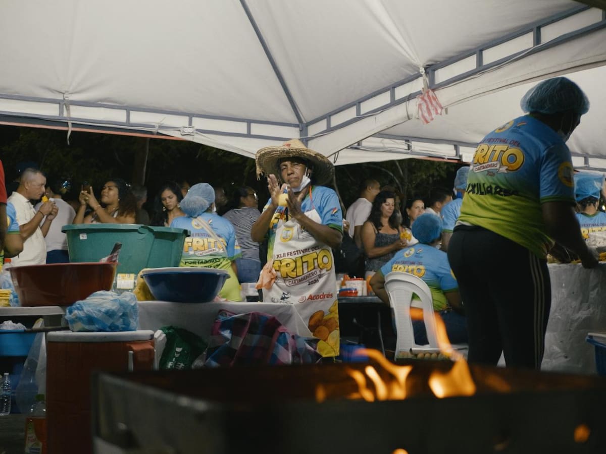 El Festival del Frito Cartagenero 2026 se desarrolla en el Pie del Cerro de San Felipe. // Foto: Cortesía - Alcaldía de Cartagena.