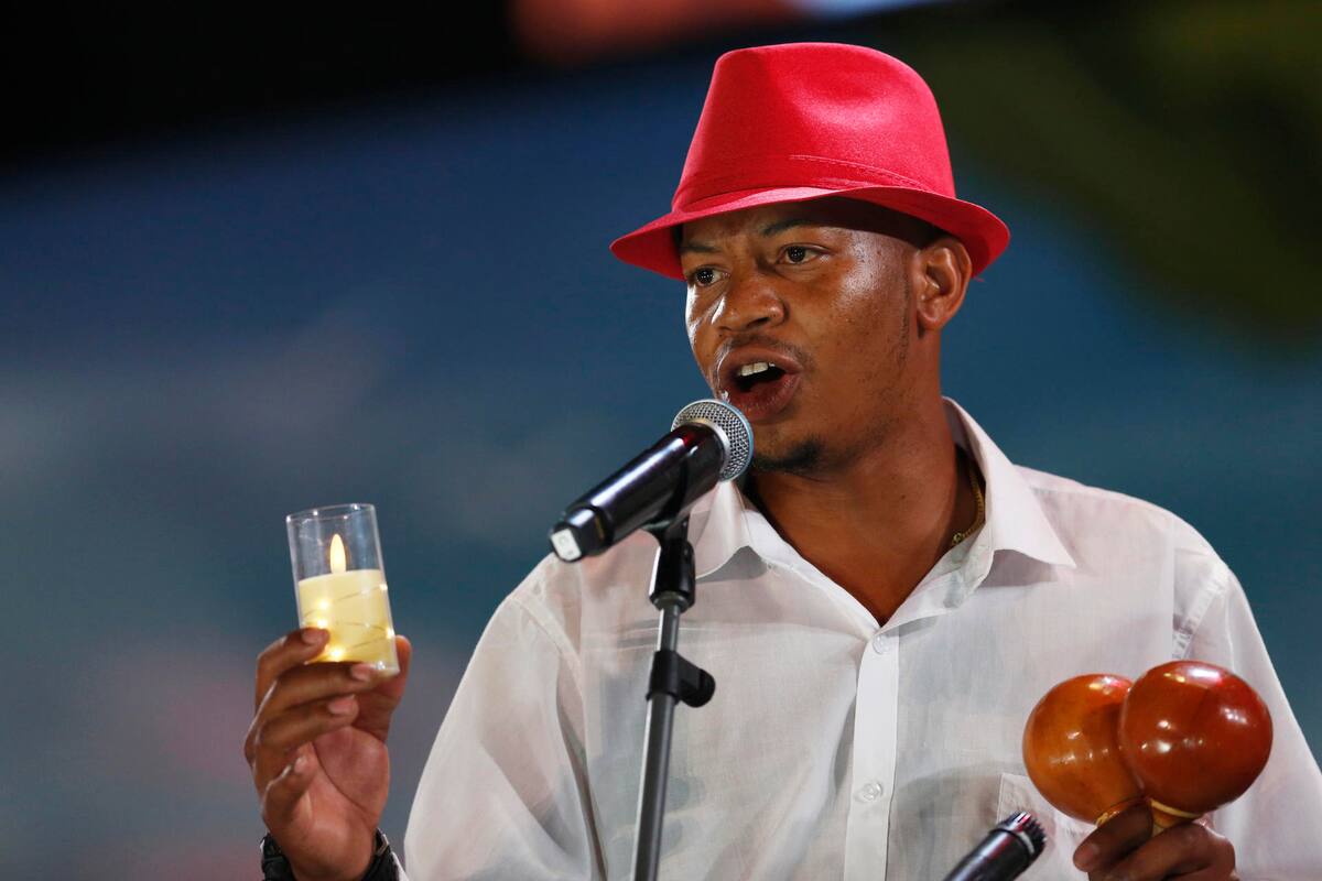 Músicos se presenta durante el inicio del Festival Petronio Álvarez, en Cali (Colombia). La fiesta de lo afro y de la música del Pacífico. //Foto: EFE