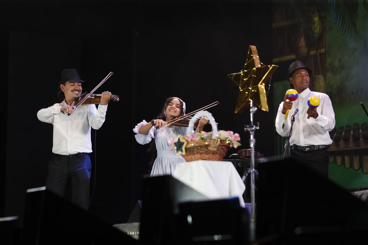 Músicos se presenta durante el inicio del Festival Petronio Álvarez, en Cali (Colombia). La fiesta de lo afro y de la música del Pacífico. //Foto: EFE