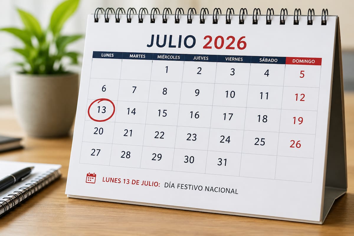 Festivo del 13 de julio de 2026 en Colombia: quiénes descansan y cuánto pagan si trabajas
