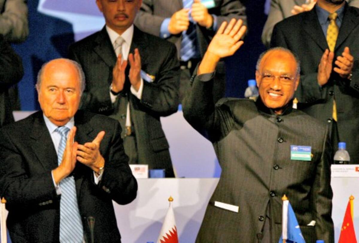 Mohamed Bin Hamman fue suspendido de la FIFA. AFP