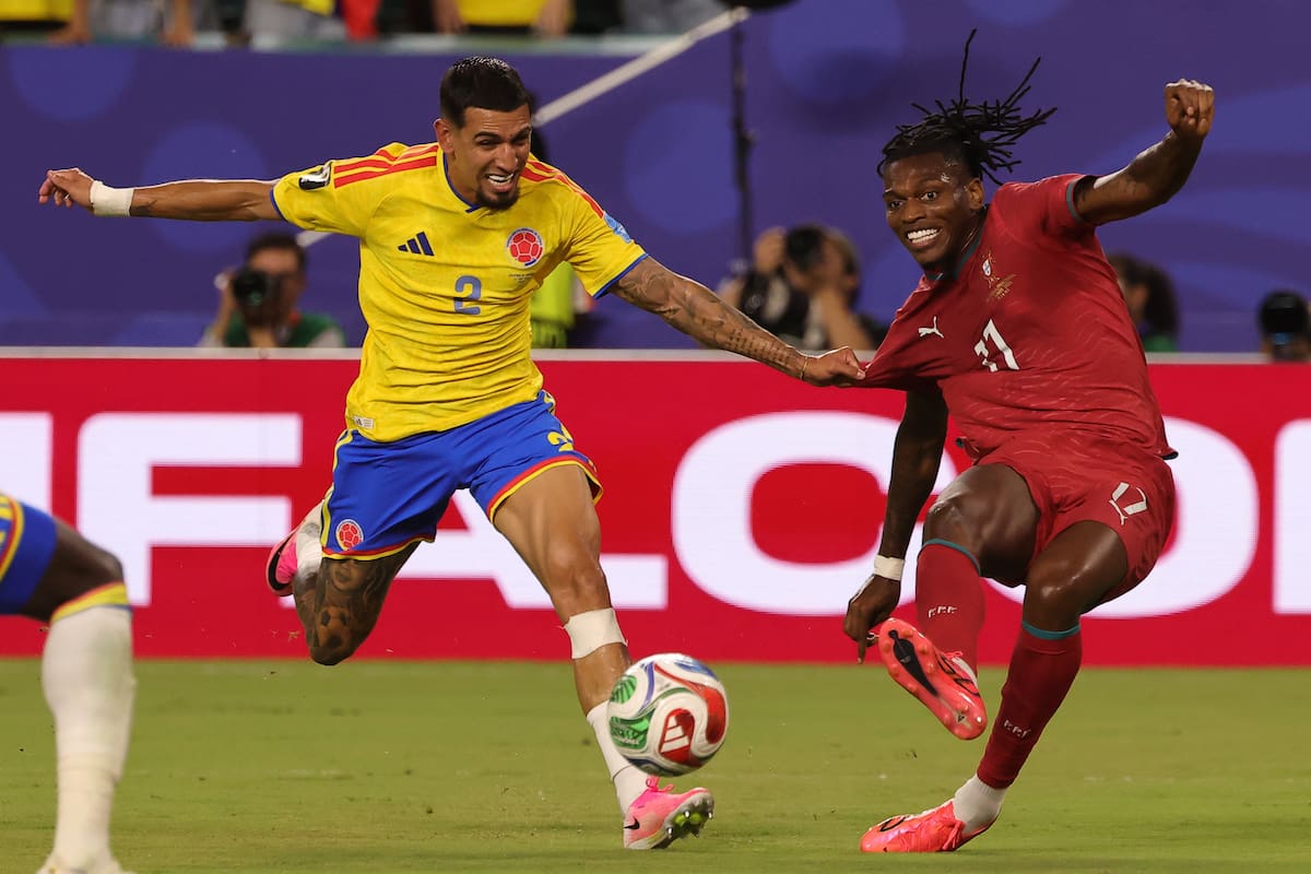 Colombia jugó con Portugal en Miami. //Foto, EFE: CRISTOBAL HERRERA-ULASHKEVICH