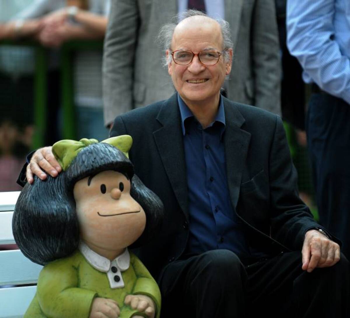 El dibujante se hizo famoso internacionalmente con la publicación en 1969 en Europa de "Mafalda, la contestataria", con prólogo de Umberto Eco, quien la definió como "una heroína iracunda que rechaza al mundo tal cual es, reivindicando su derecho a seguir siendo una niña que no quiere hacerse cargo de un universo adulterado por los padres". AFP ALEJANDRO PAGNI