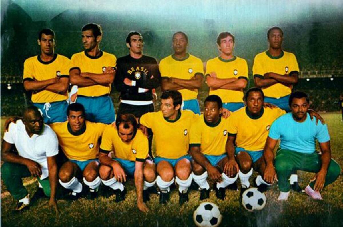 El equipo de Brasil en 1970 AFP