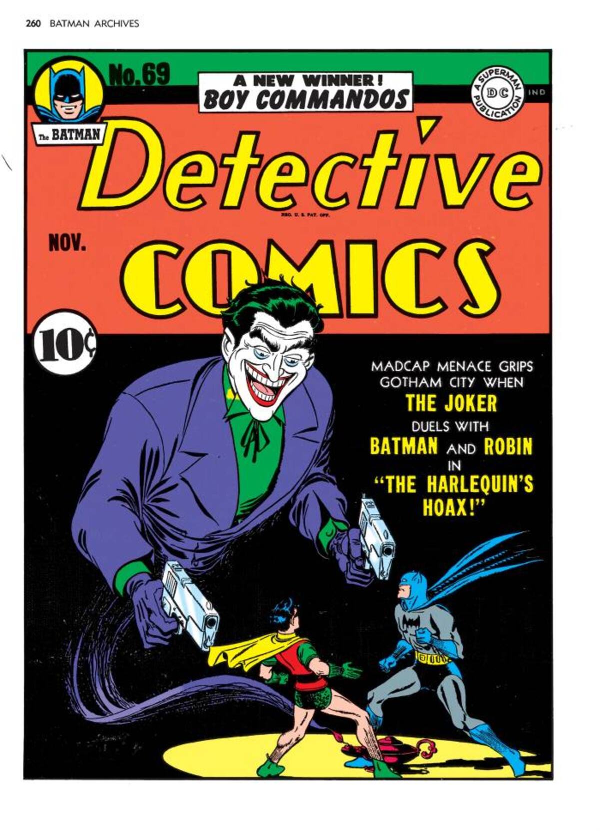 Portada del Comic de Batman AP Jerry Robinson