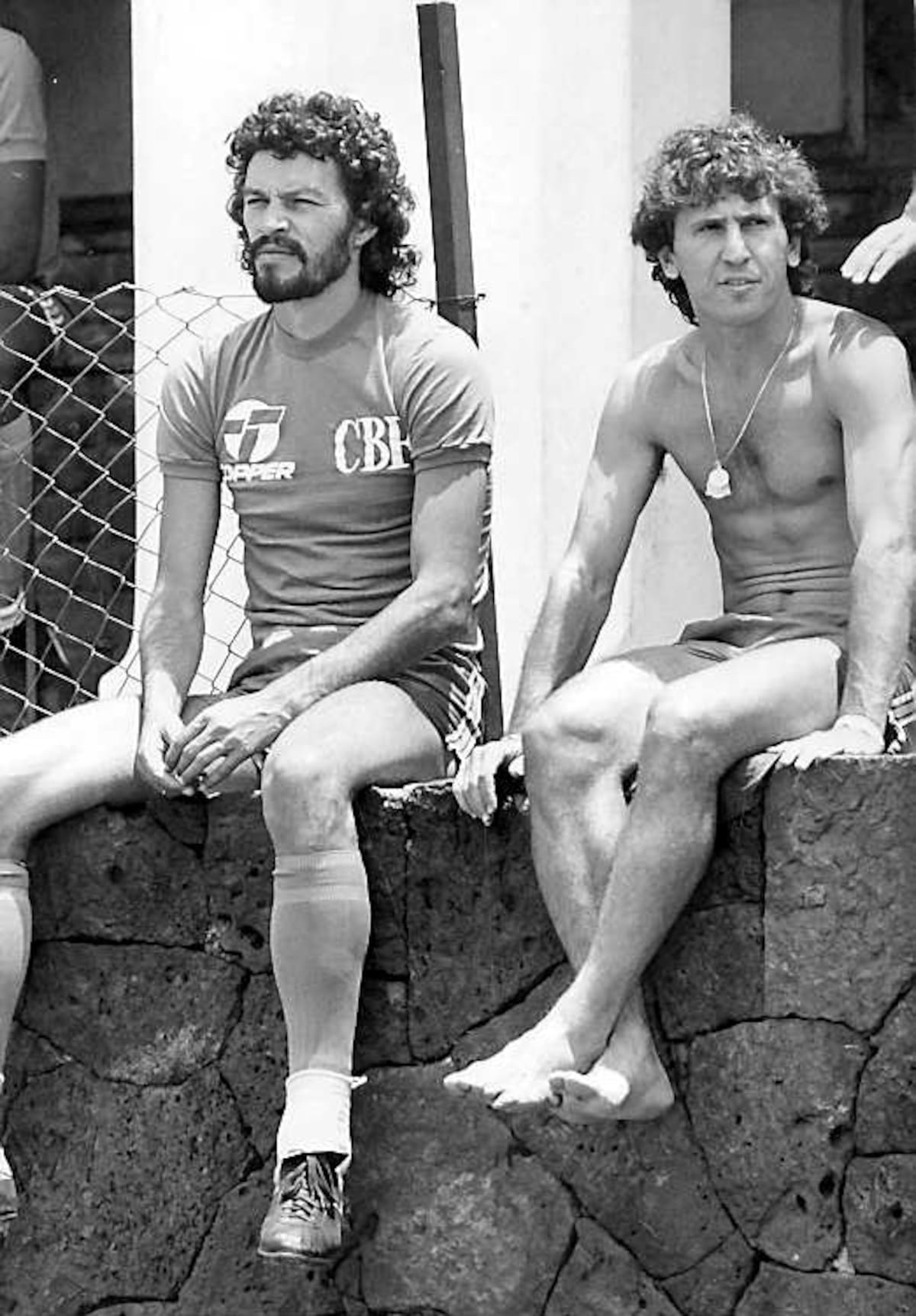 Sócrates y Zico, en una foto de 1986 AP