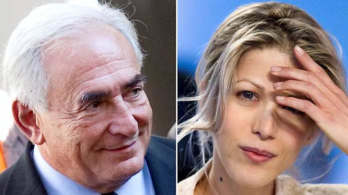 Dominique Strauss-Kahn, director del FMI y Tristane Banon, escritora francesa AFP MIGUEL MEDINA