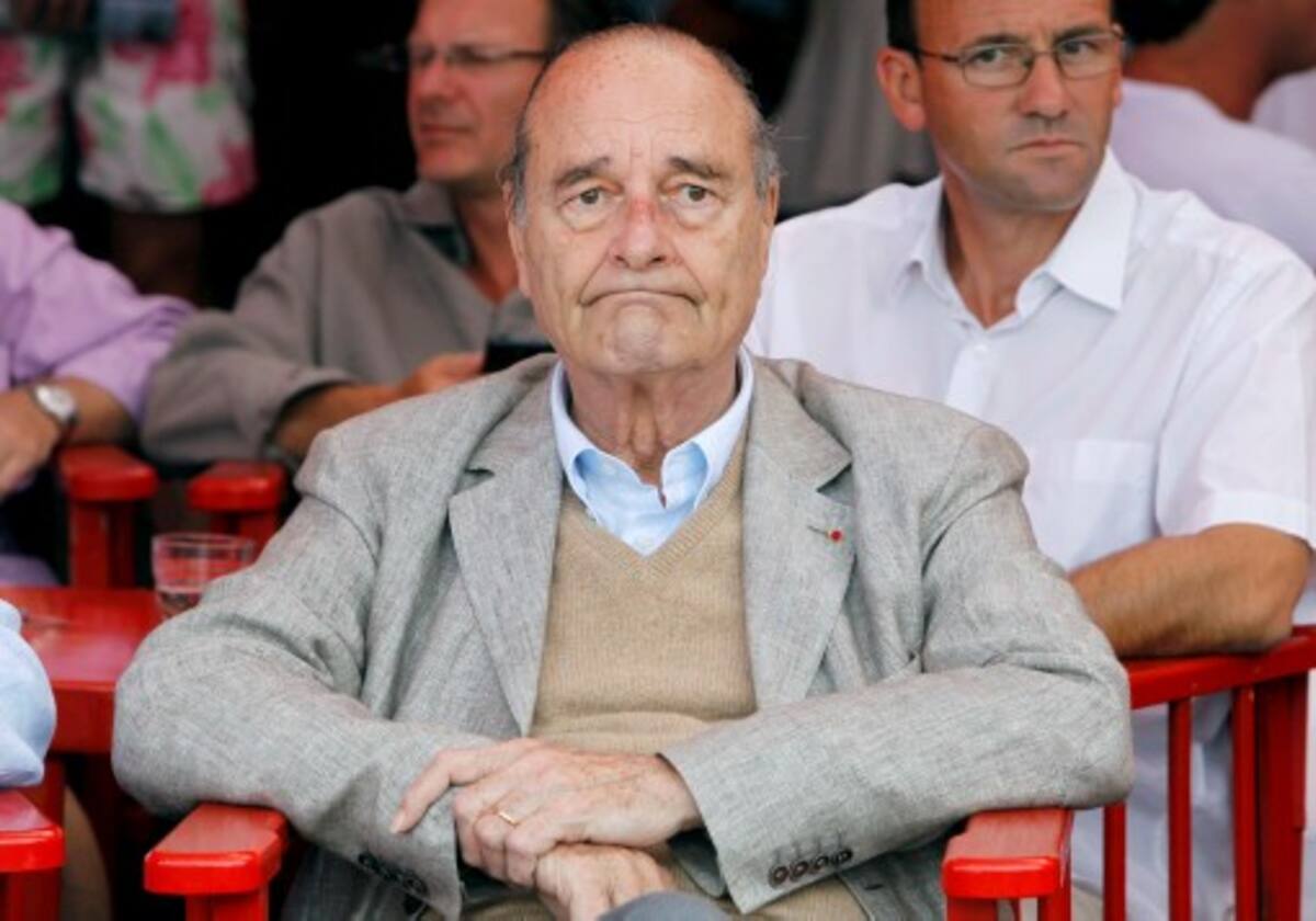 Ex presidente francés Jacques Chirac AFP