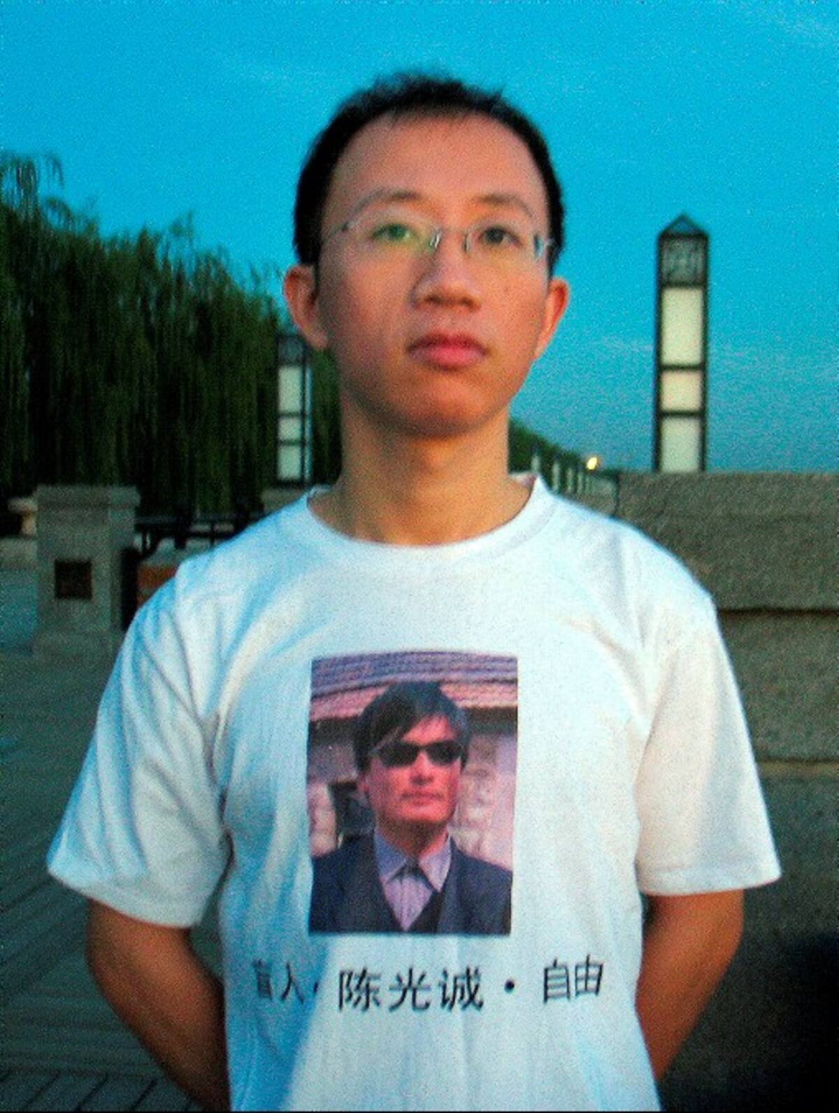 Hu Jia, liberado ayer en China. AFP