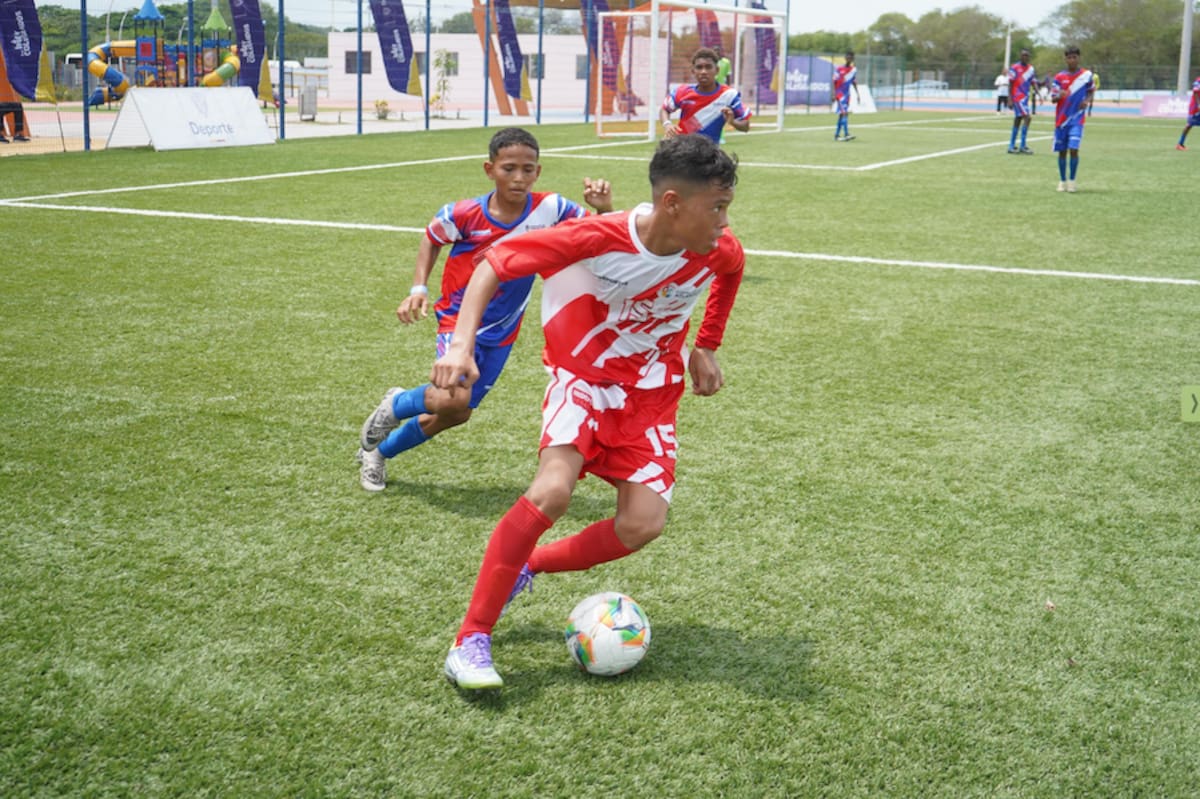 El fútbol es uno de los deportes que estará en competencia en la Final Caribe 1 de los Juegos Intercolegiados que se disputarán en Puerto Colombia.//Cortesía DCGDA.
