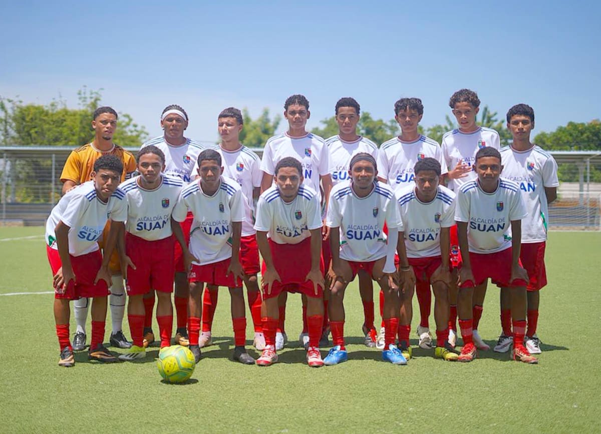 El equipo de fútbol del municipio de Suan, estará en la Final Departamental de los Juegos Intercolegiados Atlántico 2026.//Cortesía Gobernación del Atlántico.