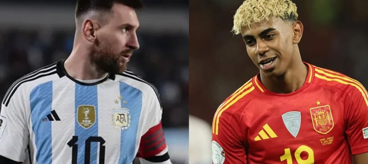 Lionel Messi y Lamine Yamal se podrían cruzar en la Finalissia. //EFE