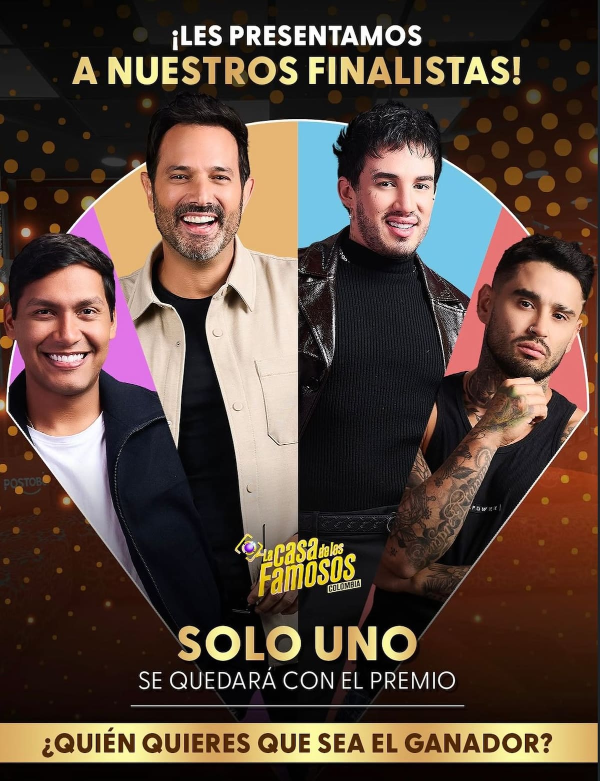 Los cuatro finalistas de La Casa de los Famosos Colombia 2026 ya están definidos y competirán por el premio de 400 millones de pesos en la gran final del reality.
Foto tomada de: Instagram @canalrcn