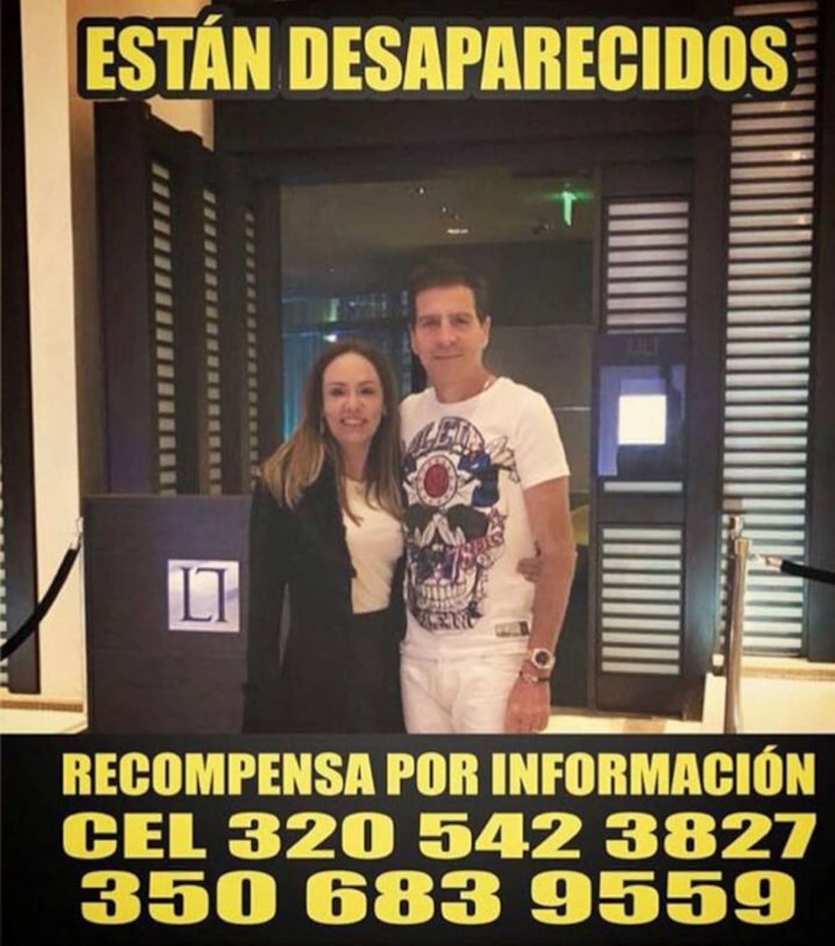 Fito Acosta y su esposa. Cortesía.