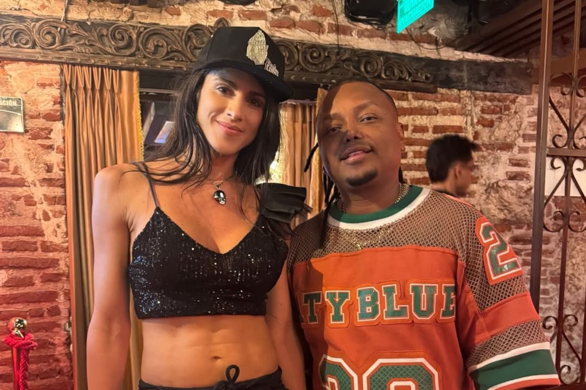 En video: Mister Black pone a bailar champeta a la argentina Florencia Cassi