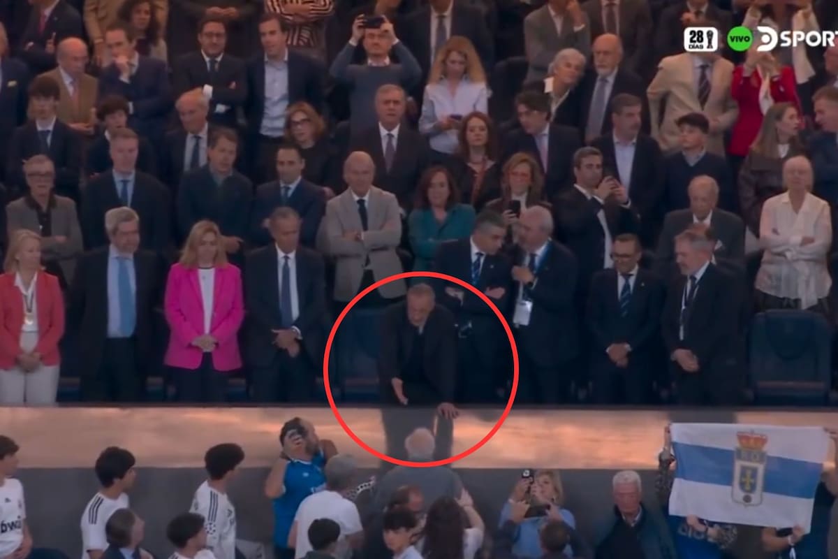Discusión de Florentino Pérez en el palco de Real Madrid se hace viral